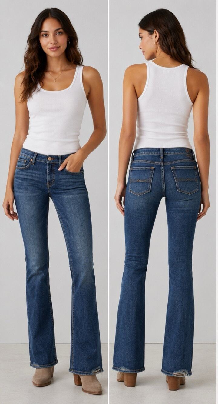 Y2K Indie Sleaze Low Rise Gap 1969 Sexy Bootcut Jeans Sz 26 Medium Wash Indigo